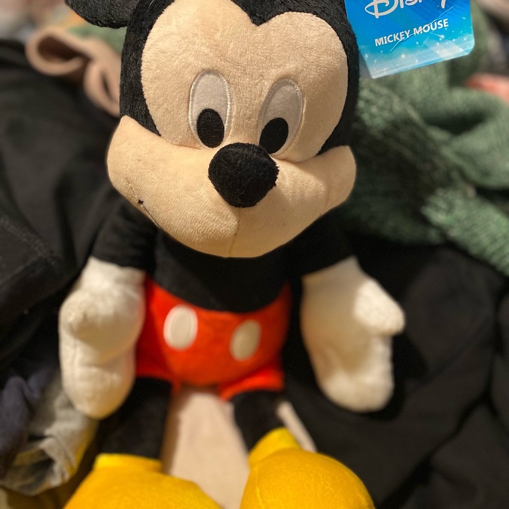 Disney Mickey Mouse Plush with Red and Yellow Accents